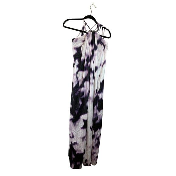 Kaufmanfranco Purple Print Halter Maxi dress size S